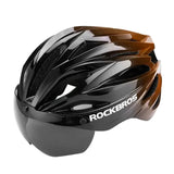 Adjustable Cycling Helmet 58–62cm with Integrated Magnetic Goggles