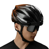 Adjustable Cycling Helmet 58–62cm with Integrated Magnetic Goggles