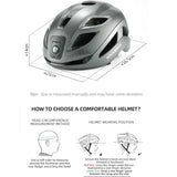 Cycling Helmet with Rechargeable Type-C LED Light