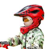 Kids Full-Face Downhill Bike Helmet, Anti-Sweat with 12 Ventilation Openings