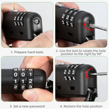 Rockbros Mini 3-Digit Combination Anti-Theft Lock for Bicycle