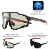 Photochromic Polarized Cycling Glasses, Liquid Crystal Sports Sunglasses