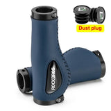 Leather & Silicone MTB Bicycle Grips
