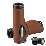 Leather & Silicone MTB Bicycle Grips
