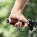 Leather & Silicone MTB Bicycle Grips