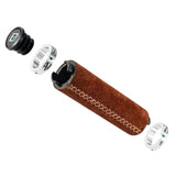 Leather & Silicone MTB Bicycle Grips