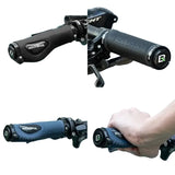 Leather & Silicone MTB Bicycle Grips
