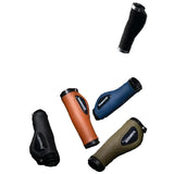 Leather & Silicone MTB Bicycle Grips