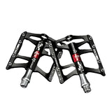 Rockbros Ultralight Aluminum Alloy MTB Pedals, 4-Bearing Flat Platform