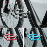 Rockbros Ultralight Aluminum Alloy MTB Pedals, 4-Bearing Flat Platform