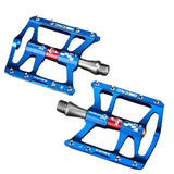 Rockbros Ultralight Aluminum Alloy MTB Pedals, 4-Bearing Flat Platform