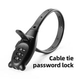 Rockbros Adjustable Zinc Alloy Cable Lock with Password