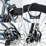 Rockbros 4-Digit Combination Steel Cable Bicycle Lock