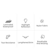 Waterproof Cycling Raincoat, Breathable Windproof Reflective
