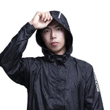 Waterproof Cycling Raincoat, Breathable Windproof Reflective