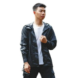 Waterproof Cycling Raincoat, Breathable Windproof Reflective