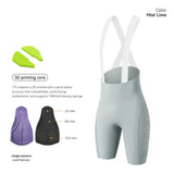 Women's Cycling Bib Shorts, High-Elastic Breathable 3D Padded Shorts (3 colous available)