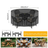 Round Waterproof Patio Furniture Cover – Anti-UV, Windproof (different sizes available)