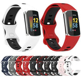Rubber Sport Strap for the Fitbit Charge 5/6 Series (available in 21 colours)