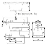 RV T-Shape Door Retainer Latch (available in Black & White)