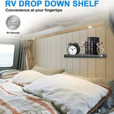 RV Wall-Mount Foldable Aluminum Storage Shelves