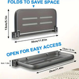 RV Wall-Mount Foldable Aluminum Storage Shelves