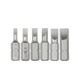 S2 Steel Slotted Screwdriver Bits Set – 1/4" Shank (6 different types available)