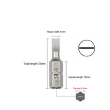 S2 Steel Slotted Screwdriver Bits Set – 1/4" Shank (6 different types available)