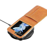 Leather Bag Case for Samsung Z Flip Series
