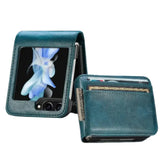 Leather Bag Case for Samsung Z Flip Series