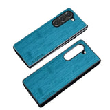 Leather & Bamboo Case for Samsung Galaxy Z Fold 5