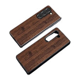 Leather & Bamboo Case for Samsung Galaxy Z Fold 5