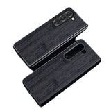Leather & Bamboo Case for Samsung Galaxy Z Fold 5