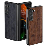 Leather & Bamboo Case for Samsung Galaxy Z Fold 5