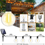 Shatterproof Solar String Lights G40 (Waterproof) with USB & Remote Control