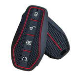 Silicone Remote Key Cover with Key Chain for BYD Atto 3, Han EV, Dolphin, Song Pro, Tang & Qin Plus