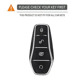 Silicone Remote Key Cover with Key Chain for BYD Atto 3, Han EV, Dolphin, Song Pro, Tang & Qin Plus
