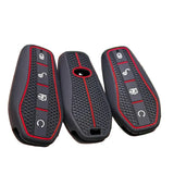 Silicone Remote Key Cover with Key Chain for BYD Atto 3, Han EV, Dolphin, Song Pro, Tang & Qin Plus