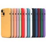 Silicone iPhone Case (iPhone 6 to iPhone 15 Series) - Available in light blue, red & black