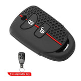 Silicone 2-Button Smart Key Cover for Hyundai Tucson, Santa Fe, i10, ix25 & Grand Starex