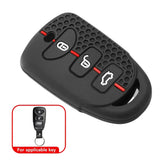 Silicone 2-Button Smart Key Cover for Hyundai Tucson, Santa Fe, i10, ix25 & Grand Starex