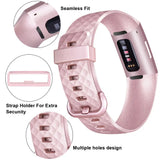 Silicone Replacement Band for Fitbit Charge 3/3SE/4 (available in 2 sizes & 14 colours)