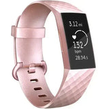 Silicone Replacement Band for Fitbit Charge 3/3SE/4 (available in 2 sizes & 14 colours)