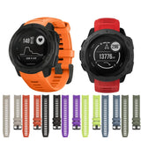 Silicone Strap for the Garmin Instinct 1/2/Esports/Solar Series (22mm) (13 colours available)