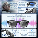 Smart Cycling Glasses – 8MP Camera, Bluetooth Calling, Translation