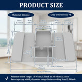 Silicone Sofa Armrest Tray with Dual Cup Holders