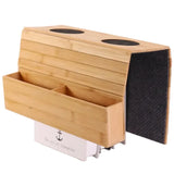 Sofa Armrest Tray Table with Pockets