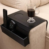 Sofa Armrest Tray Table with Pockets