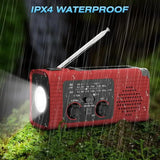 Solar Powered Hand Crank Survival Radio