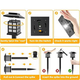 Solar LED Pathway Lights (2/4/6/8Pcs)